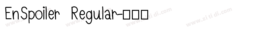 EnSpoiler Regular字体转换